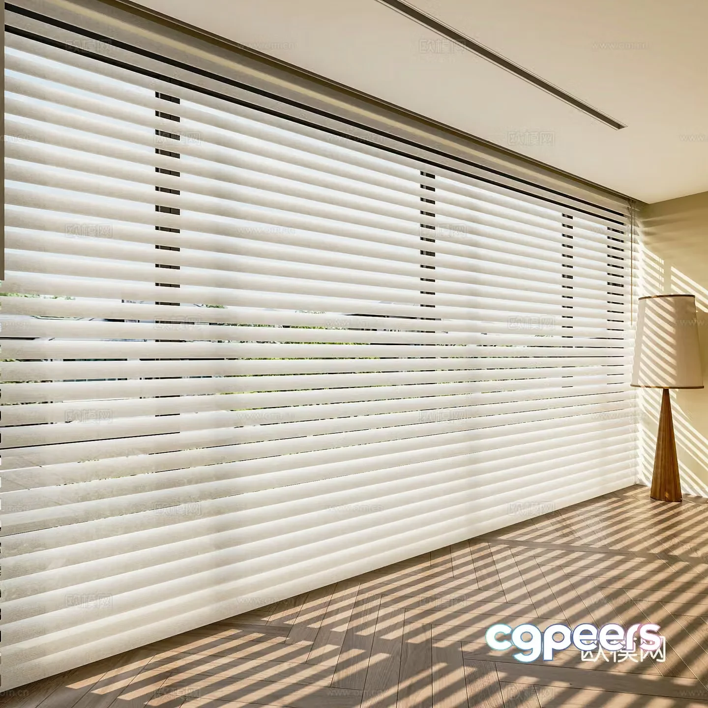 Modern curtains Dream curtains Venetian blinds blinds Lock curtains Rolling curtains 3D model