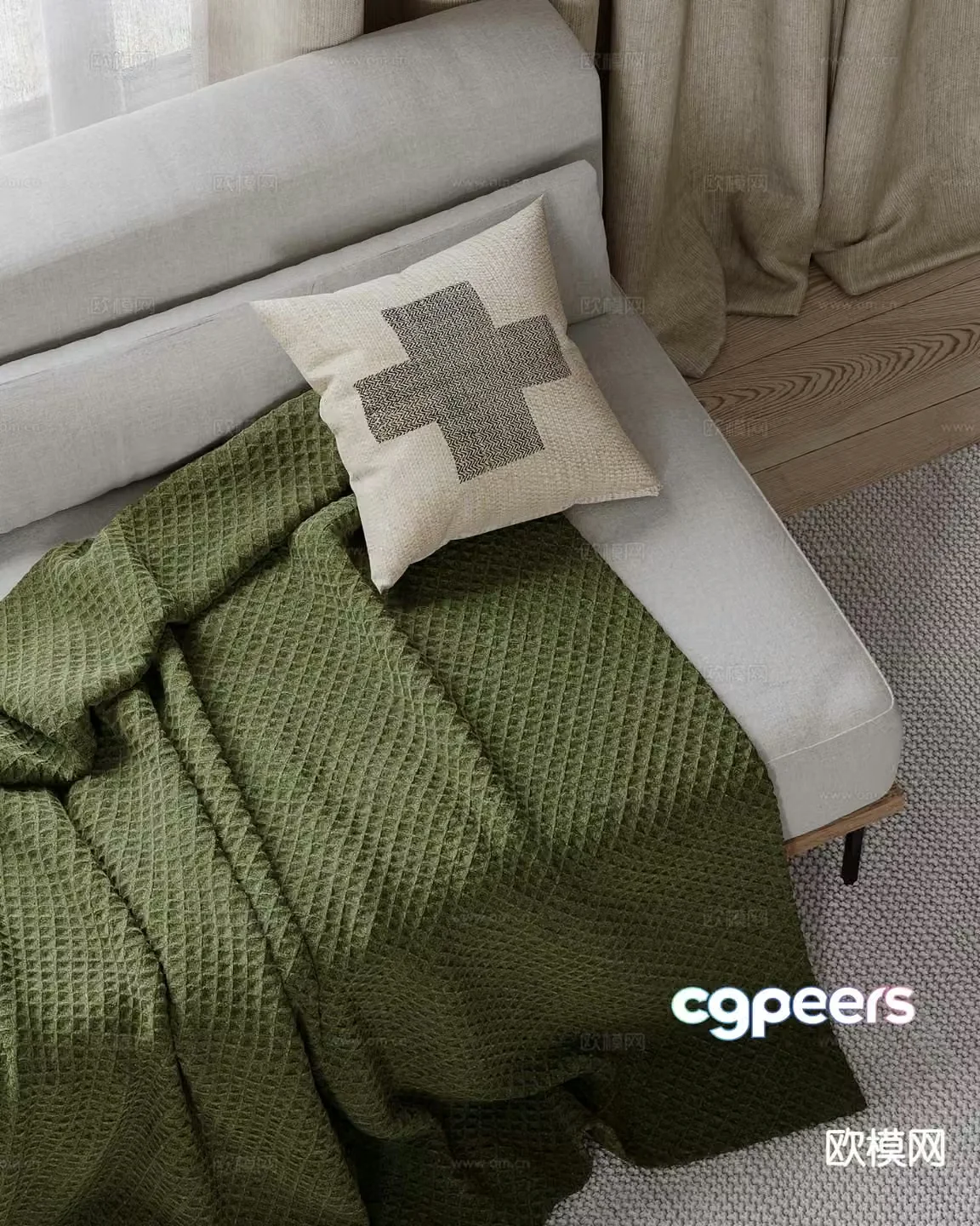 Modern pillow 3d model