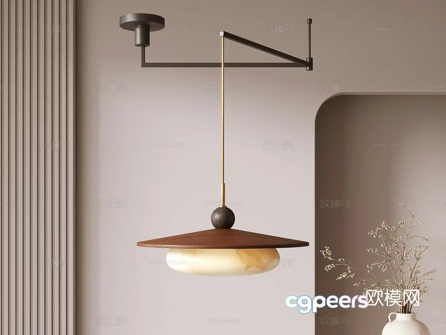 Wasabi Chandelier 3D Model