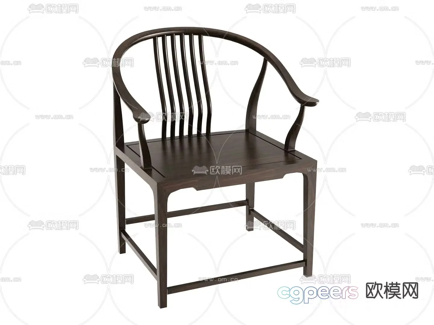 New Chinese style chair armchair 3d model