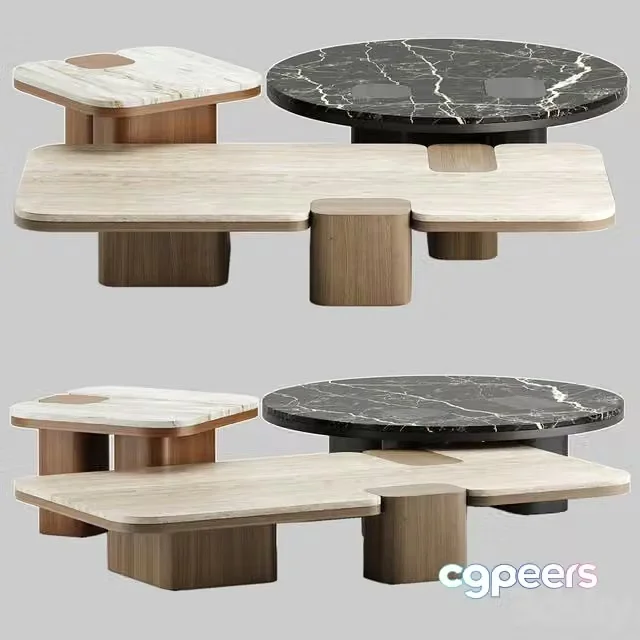 3ds Max Free – ERICE coffee tables set – Carpanese Home