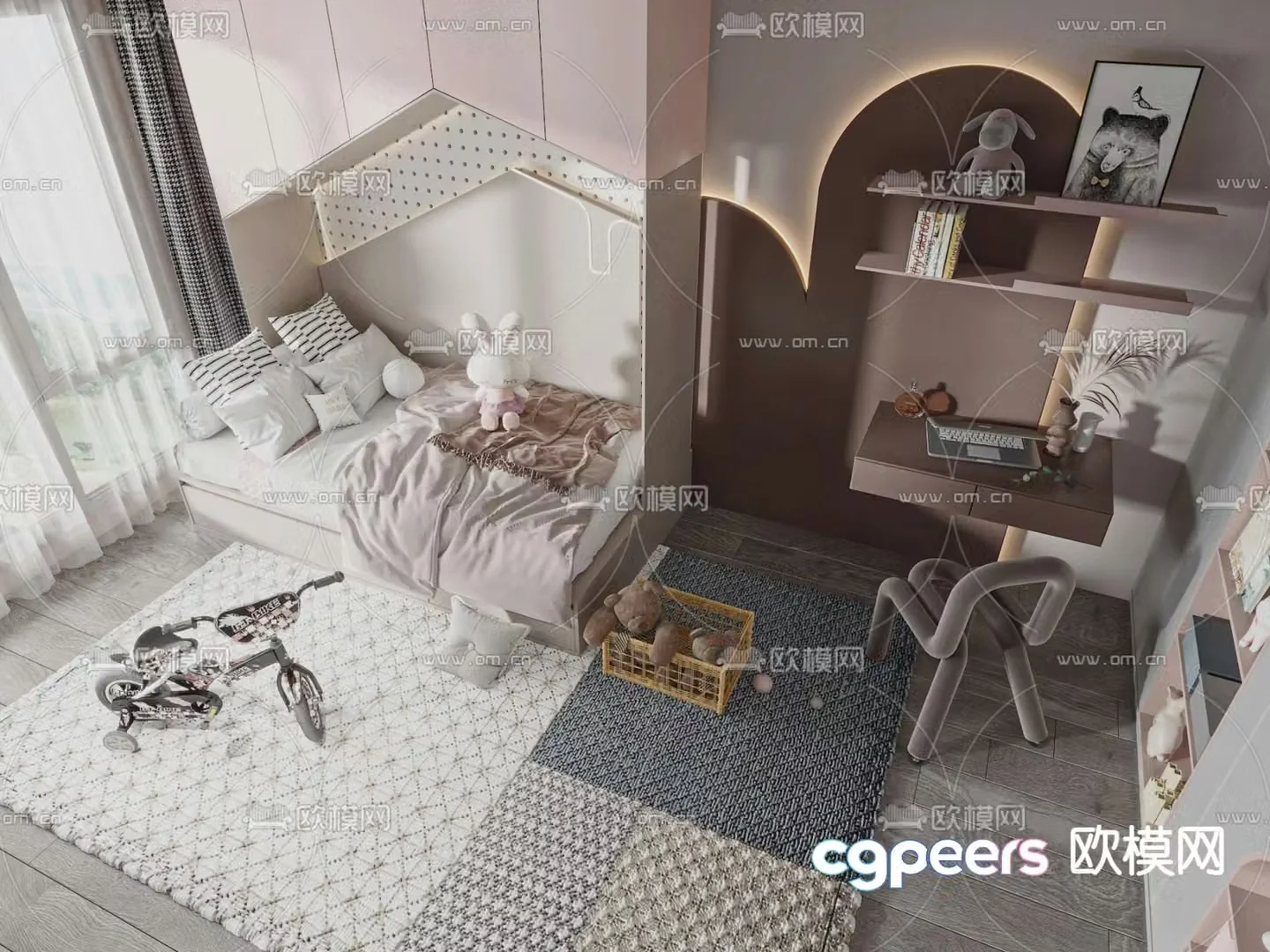 Children’s bed 3d model