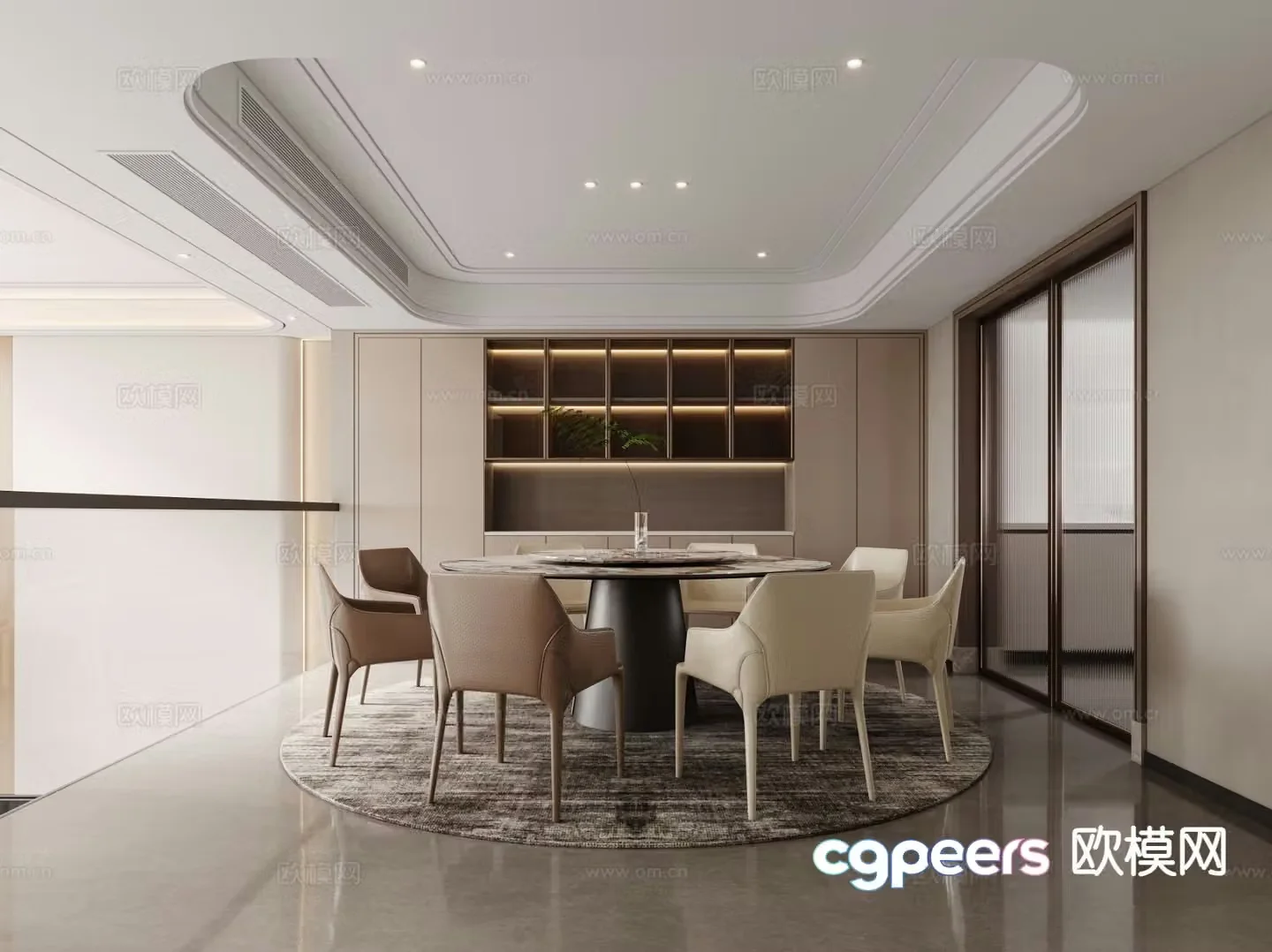 Modern restaurant 3d model