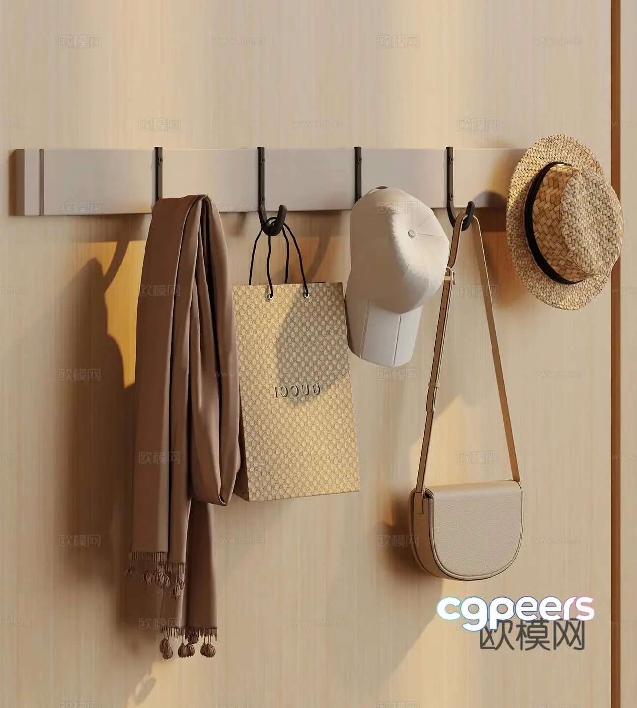 Hanging Hanger Modern Hanging Hanger 3D Model