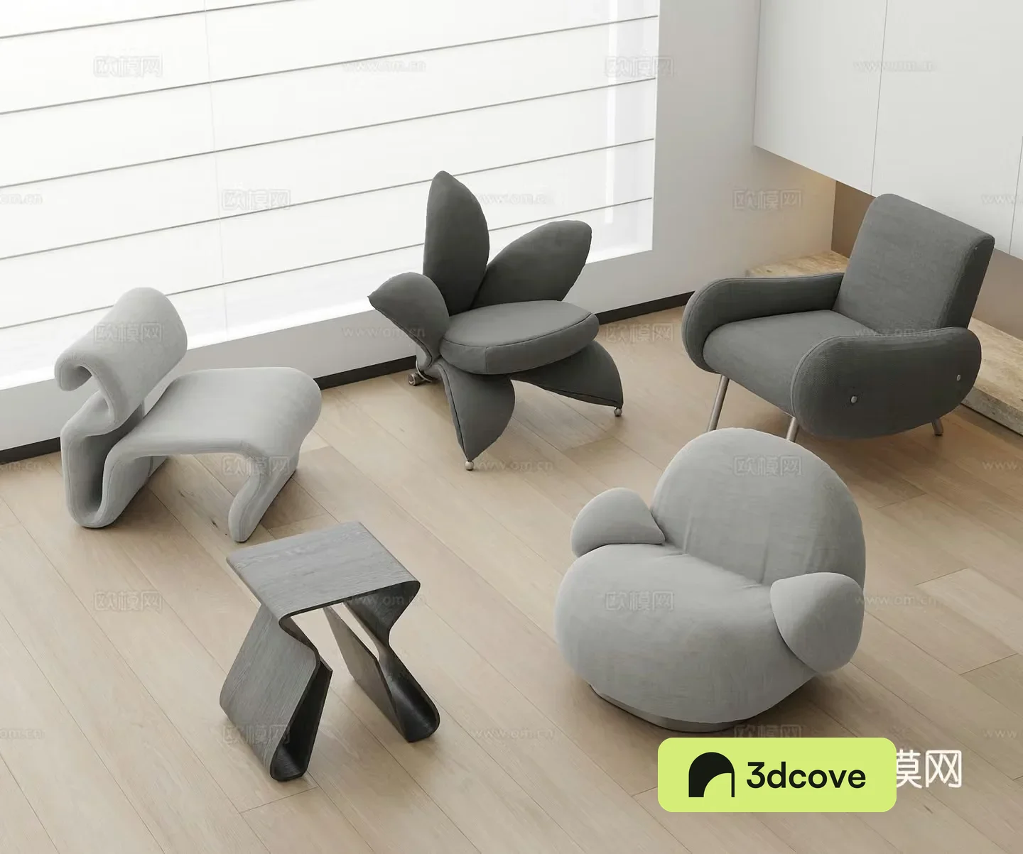 Modern medieval style single chair casual chair