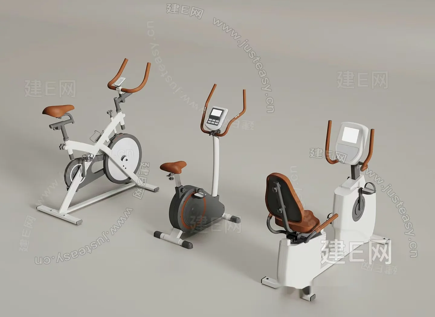Modern Exercise Bike 3D Model – 8320 – VRAY Render