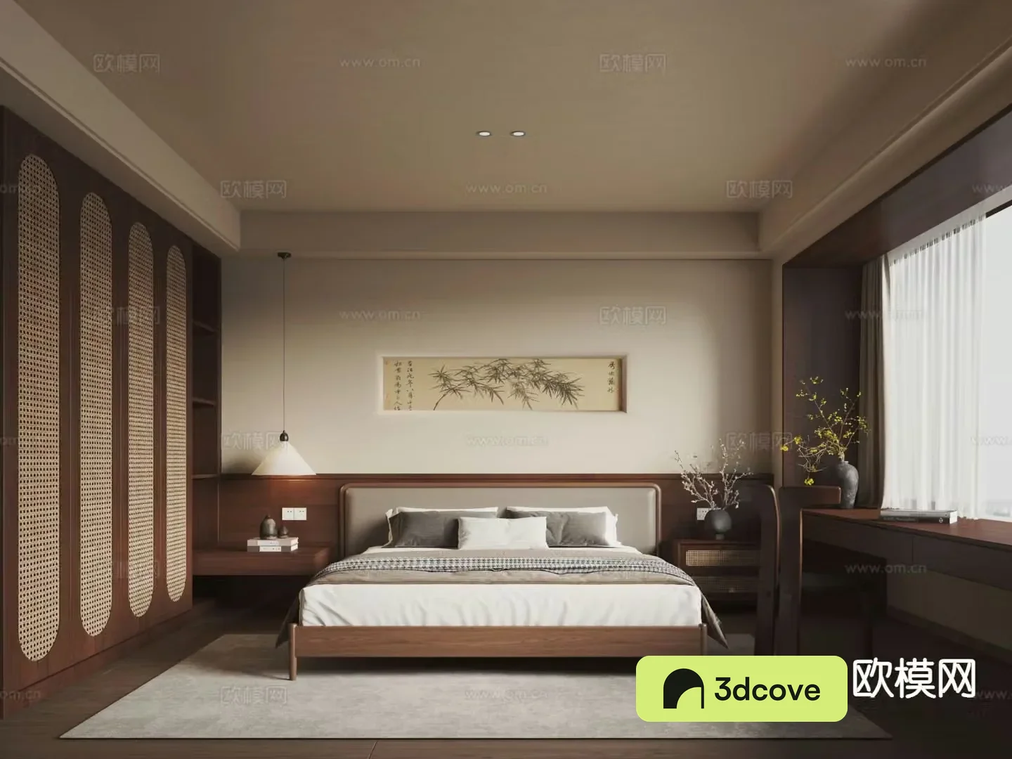 Medieval style bedroom Song style master bedroom
