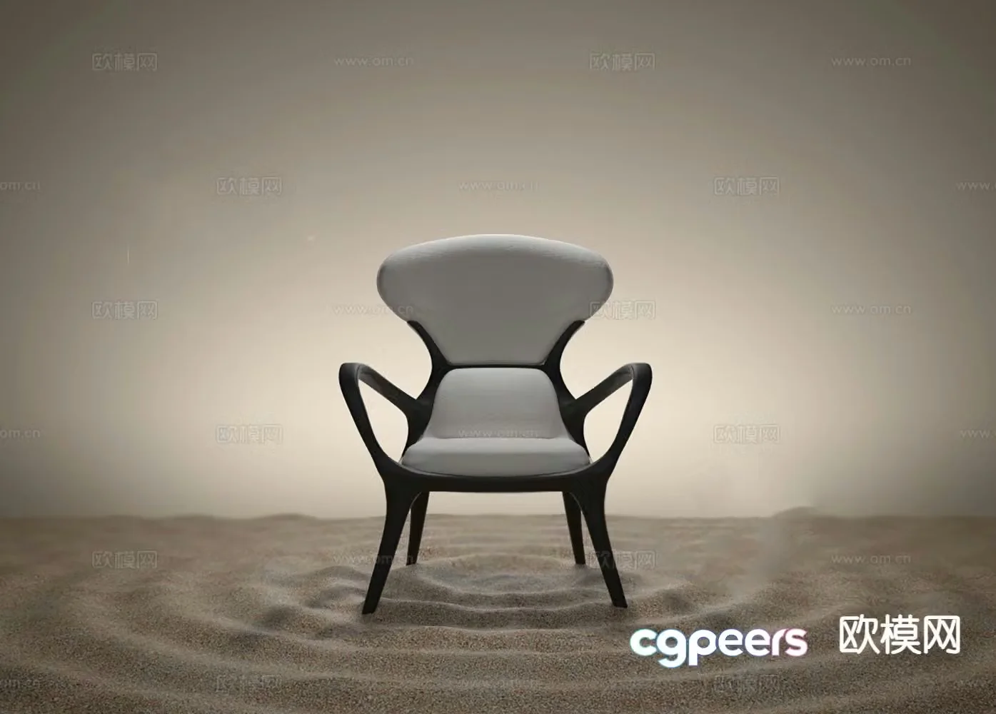 New Chinese style leisure chair chair armchair tea chair 3d model