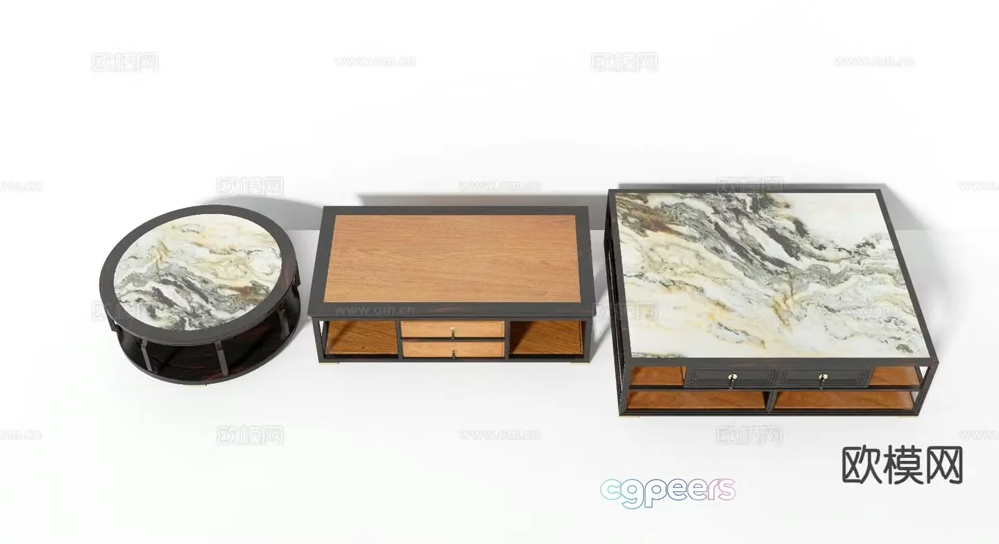 New Chinese coffee table 3d model