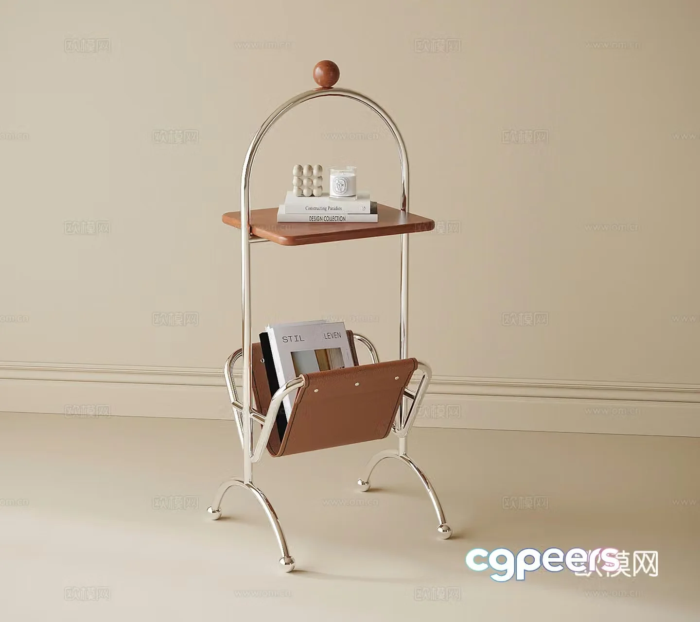 French side table corner table table table 3d model