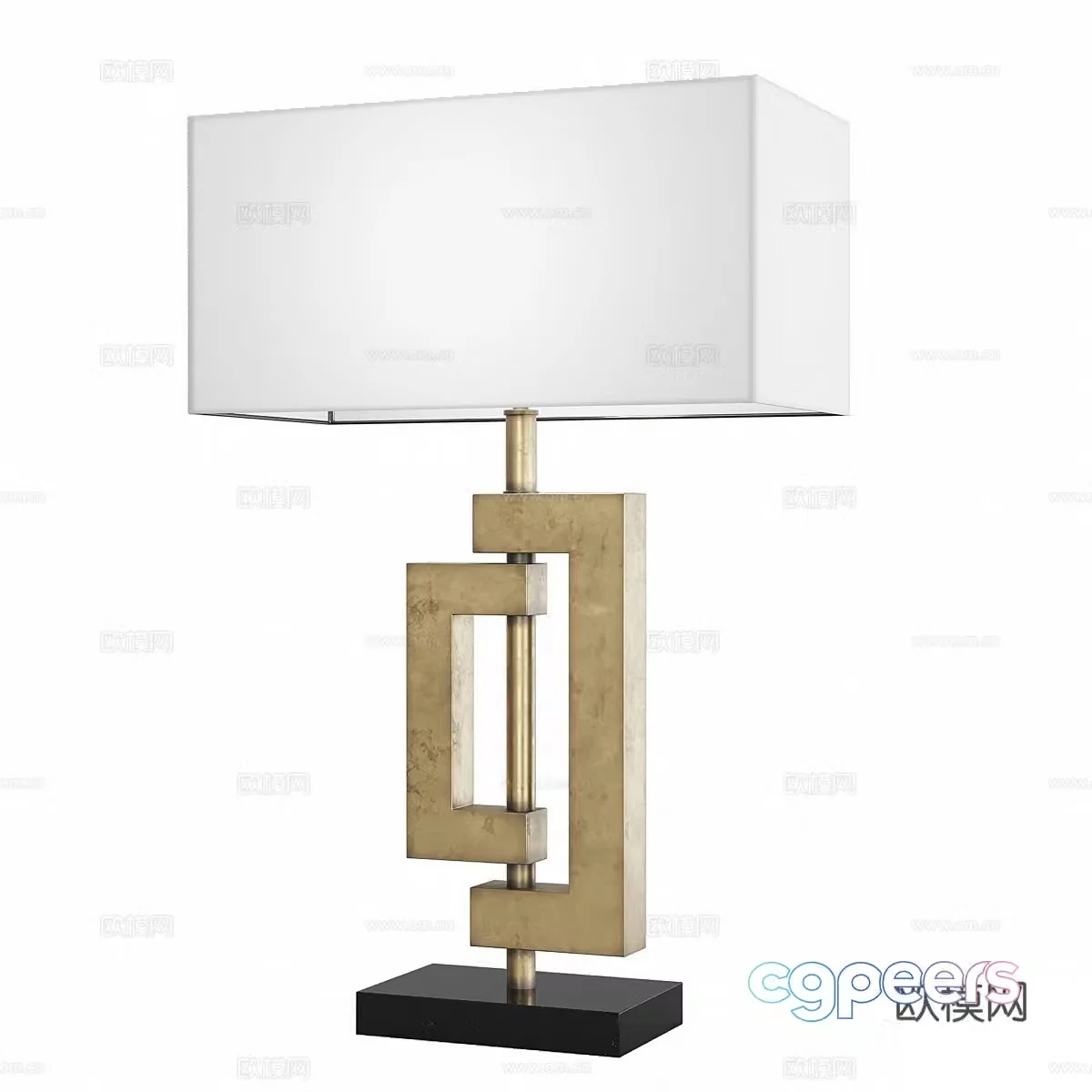 New Chinese desk lamp 3D model