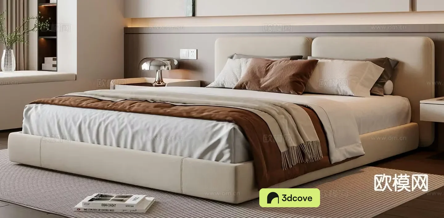 Modern double bed