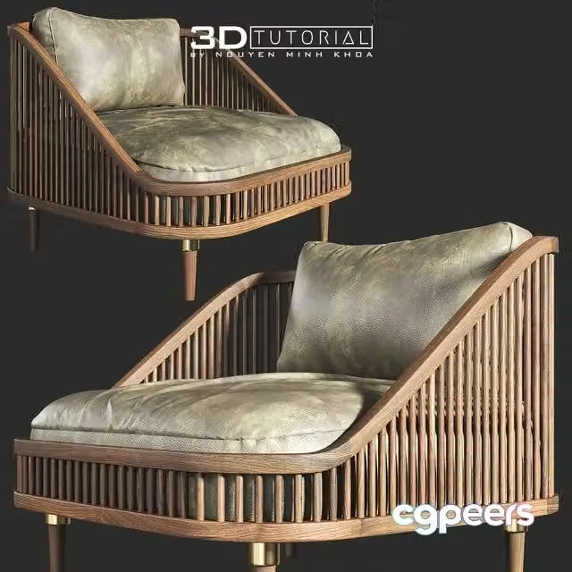 3ds Max Free – KBH Lounge Chair 203