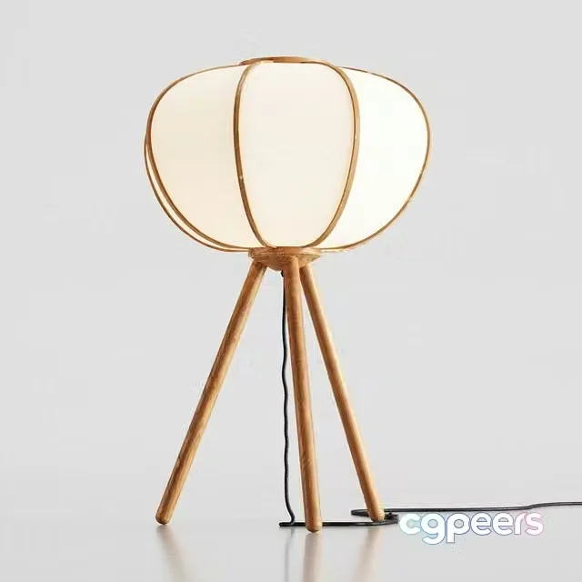 3ds Max Free – H&M Bamboo floor lamp
