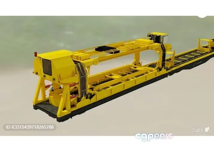 Yellow Metal Machine 3D Model – 7123 – VRAY Render