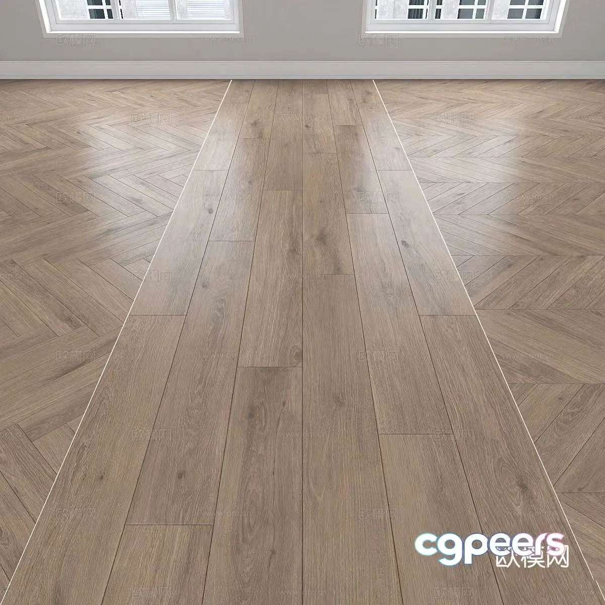 Modern wood floor material 3d model