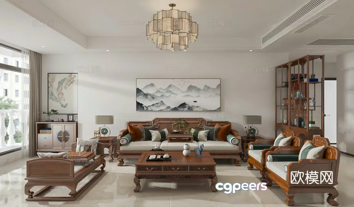 New Chinese restaurant 3D model