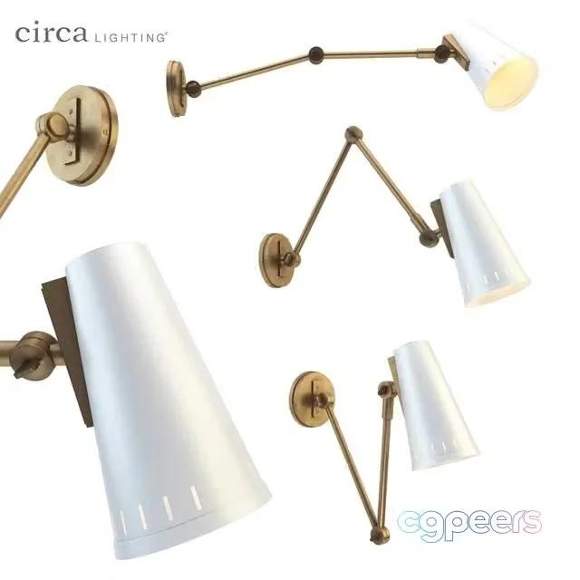 3ds Max Free – Antonio Adjustable Two Arm Wall Lamp