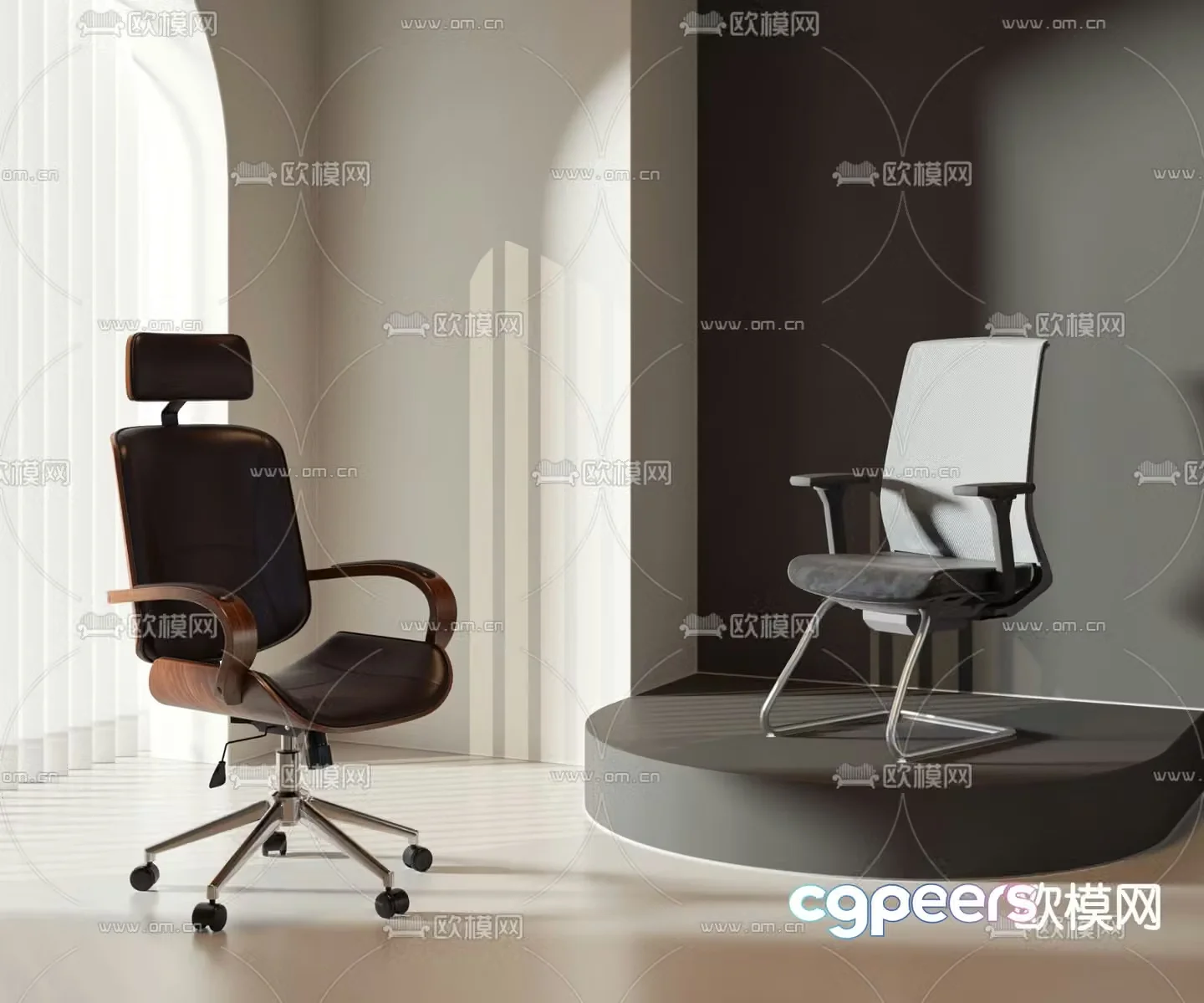 Office chair executive chair boss chair 3d model