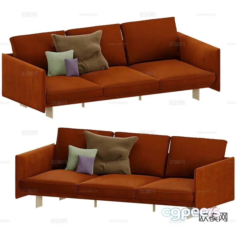Sancal three seater sofa 3d model