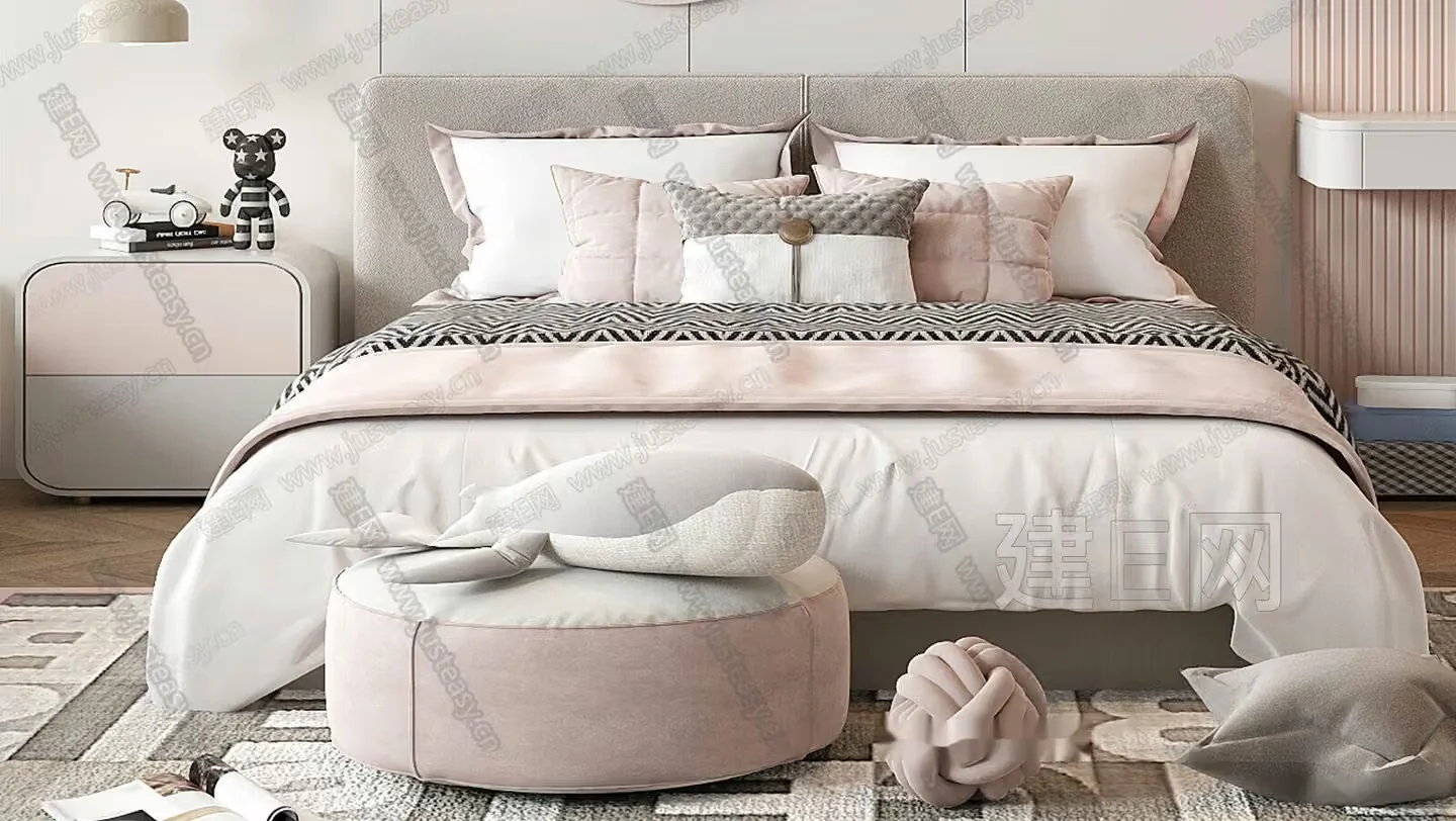 Cozy Bedroom 3D Model – 8793 – VRAY Render