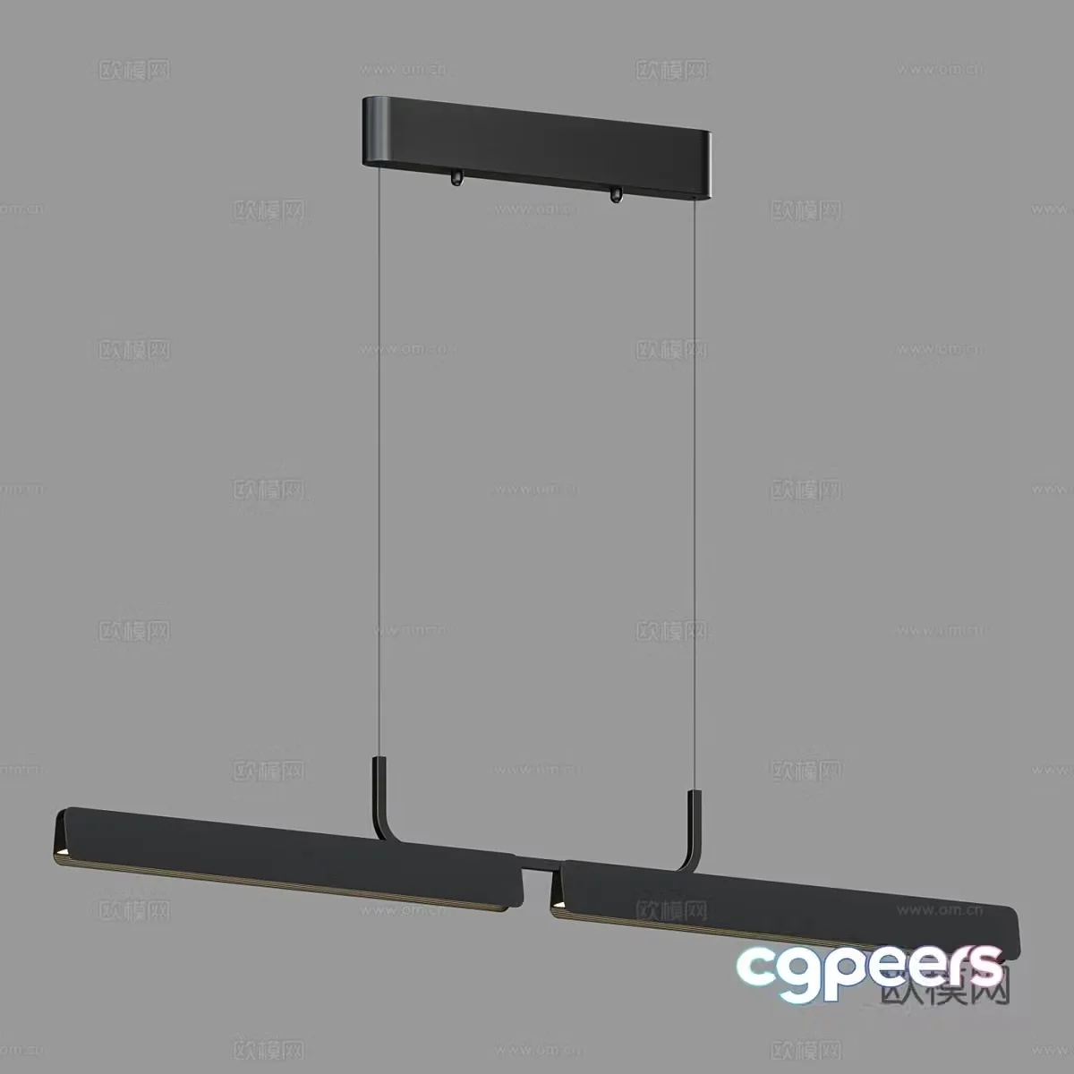Modern simple chandelier chandelier simple chandelier dining chandelier living room chandelier black chandelier 3d model