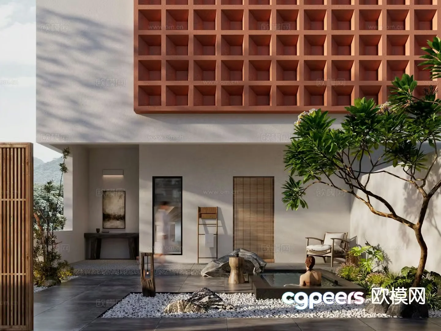 Wabijifeng B&B building 3D model
