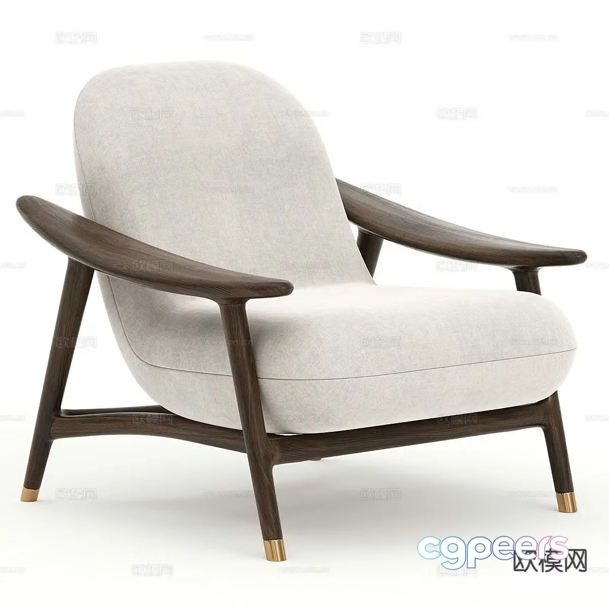 Modern lounge chair 3d model