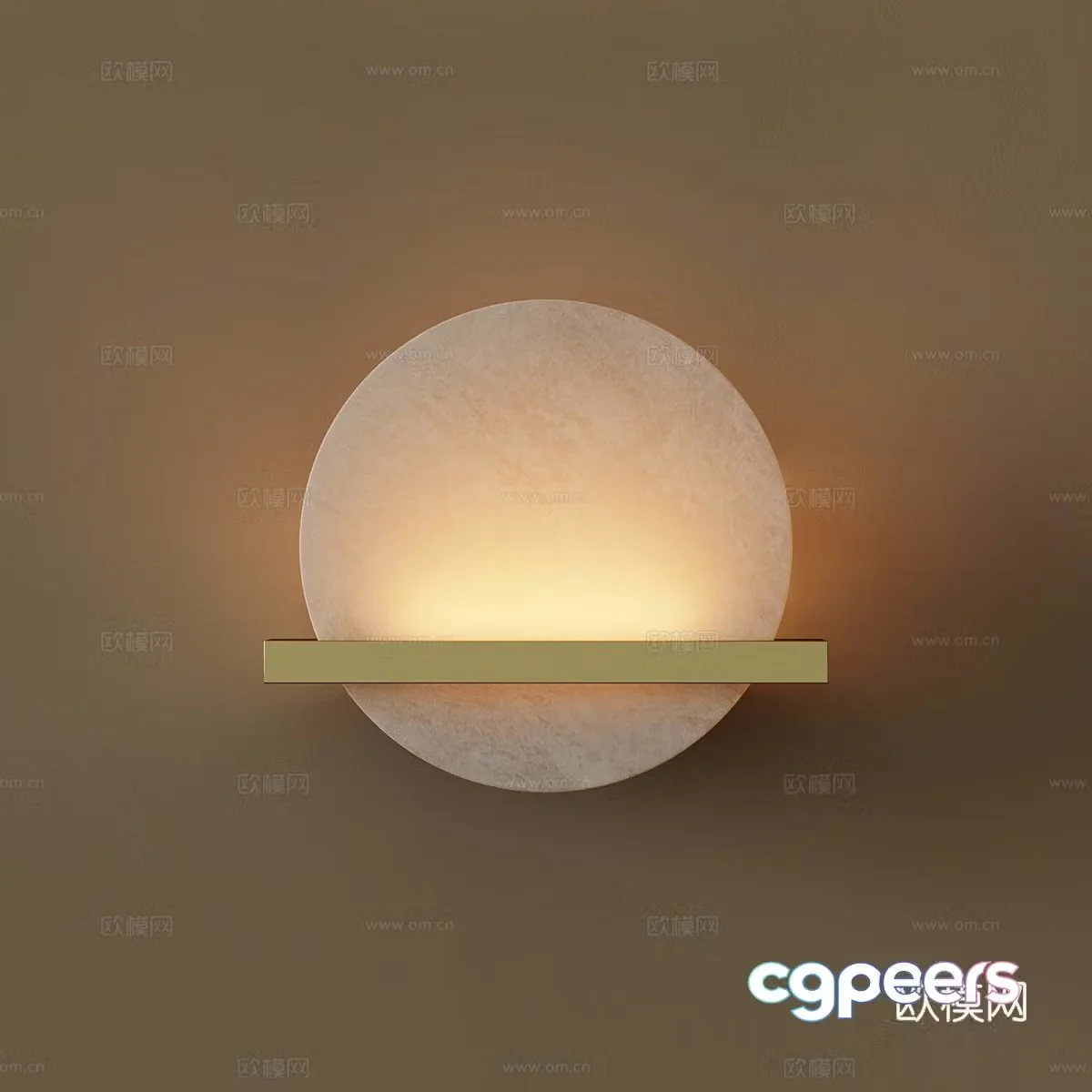 New Chinese style light luxury decorative wall light 3D model