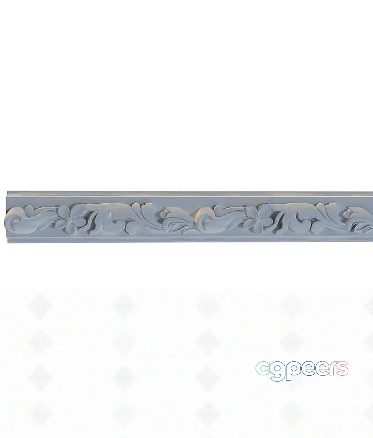 Floral Design Molding 3D Model – 16615 – VRAY Render
