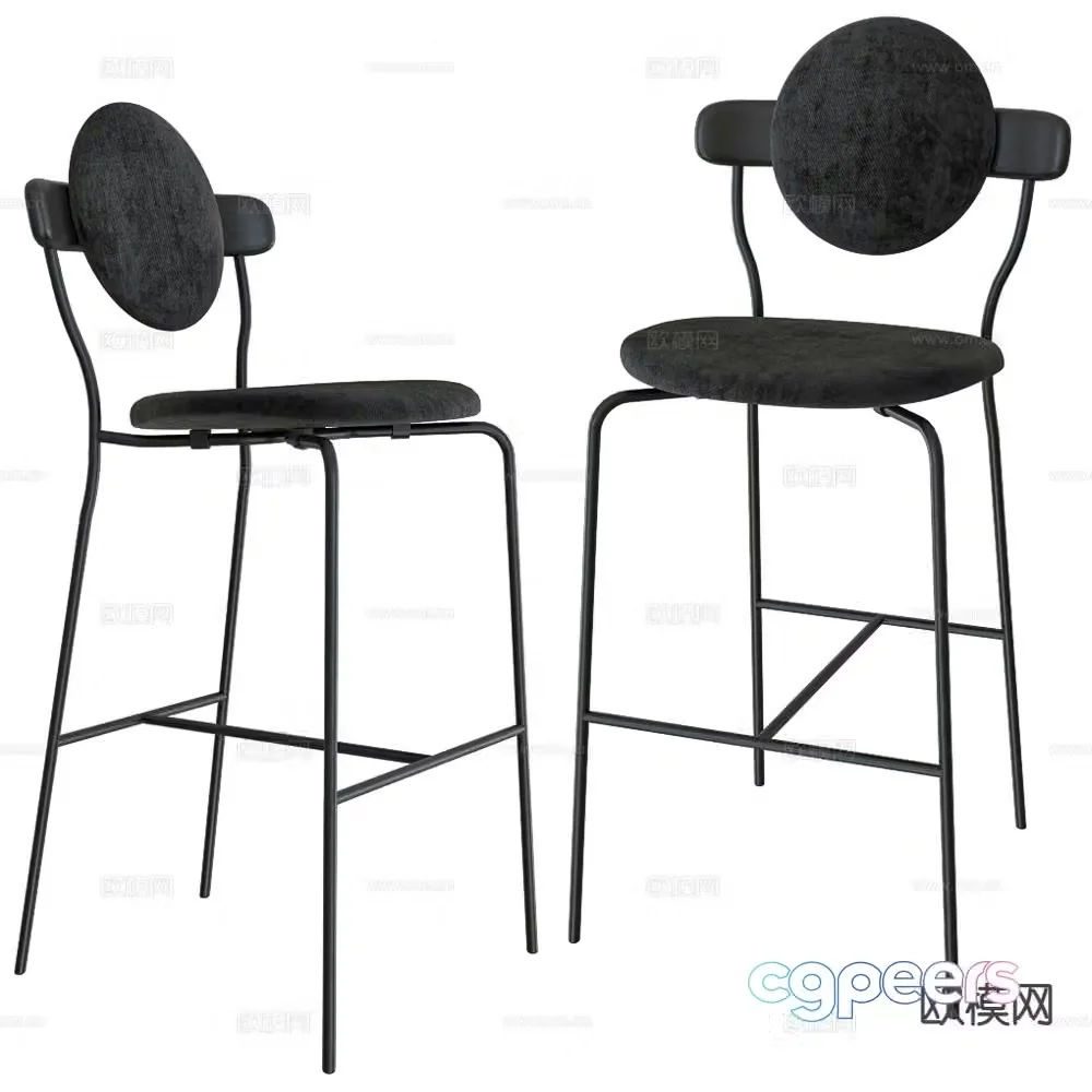 La Chance Italian bar stool bar stool 3d model
