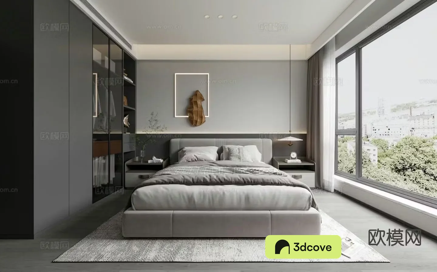 Advanced gray bedroom master bedroom