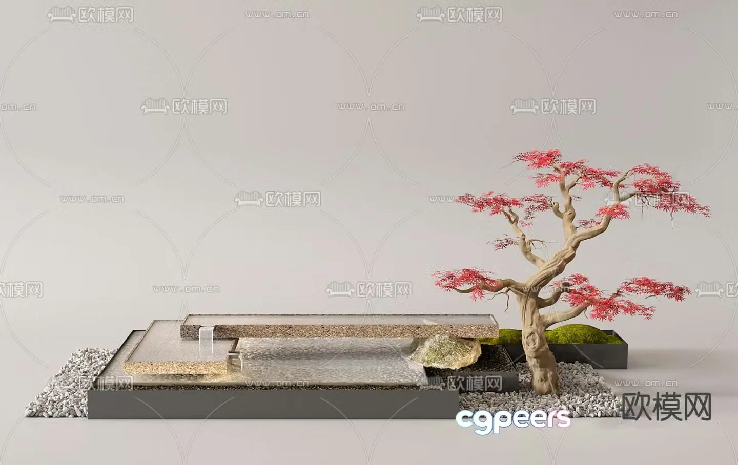 New Chinese gardening sketch 3D model