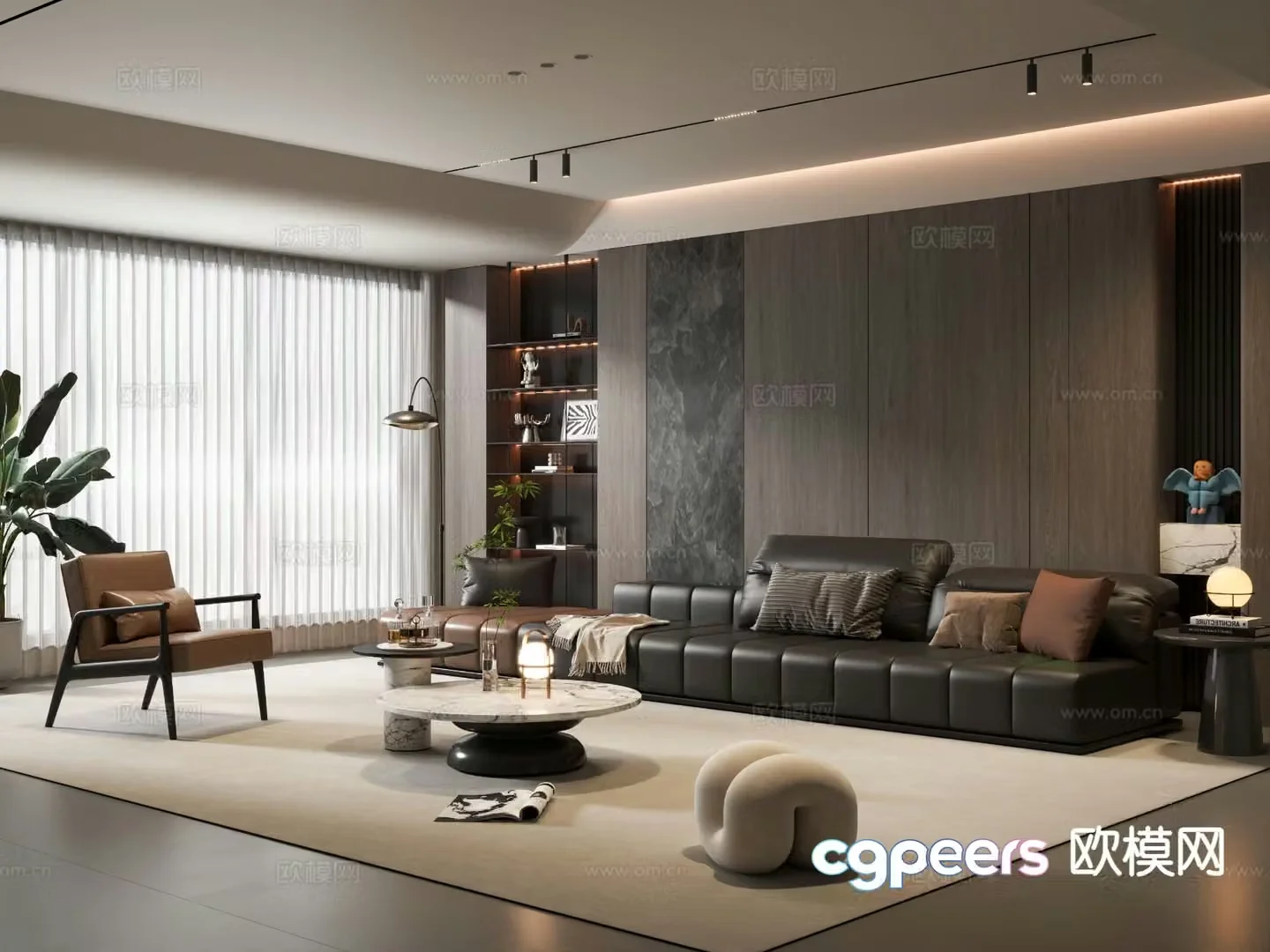Italian living room 3d model