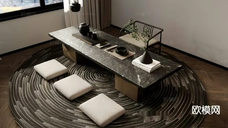 Cozy Meditation Room 3D Model – 5690 – VRAY Render