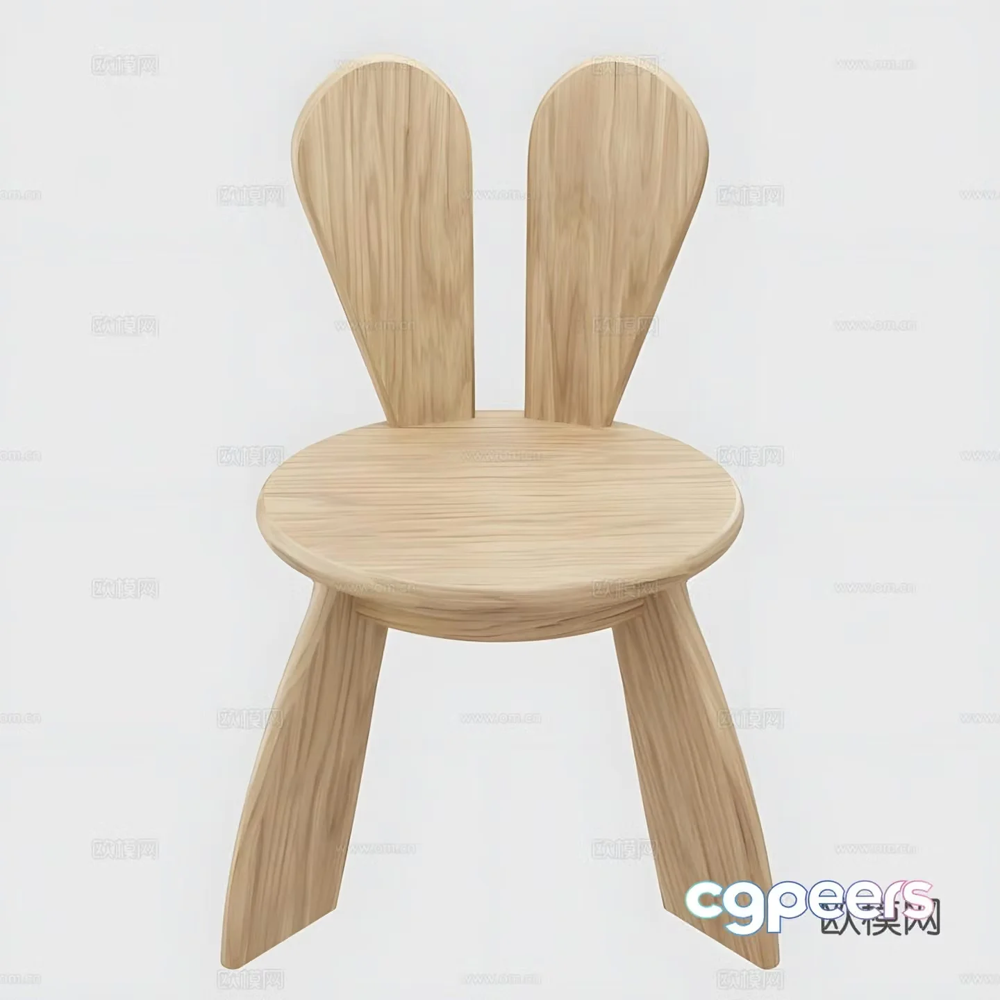 Children’s chair rabbit chair 3d model