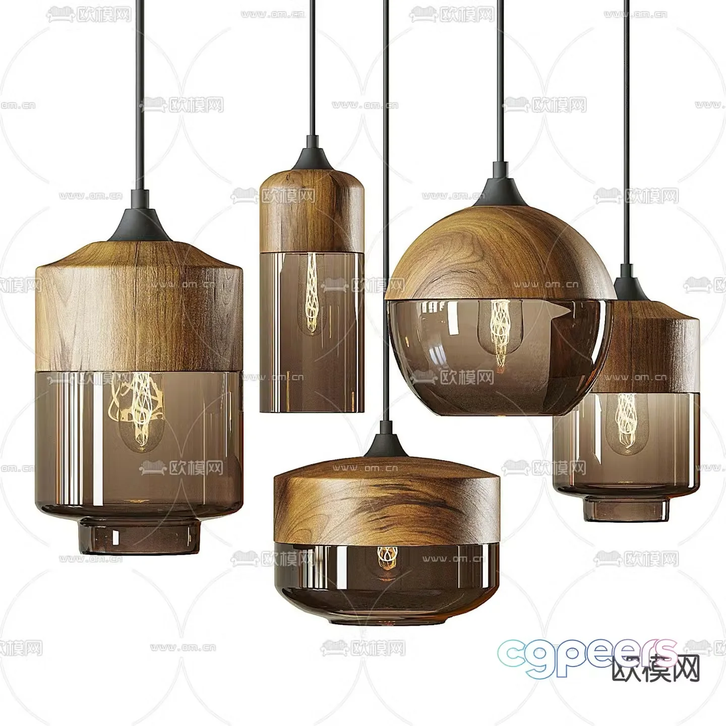 FLOS combination chandelier 3d model