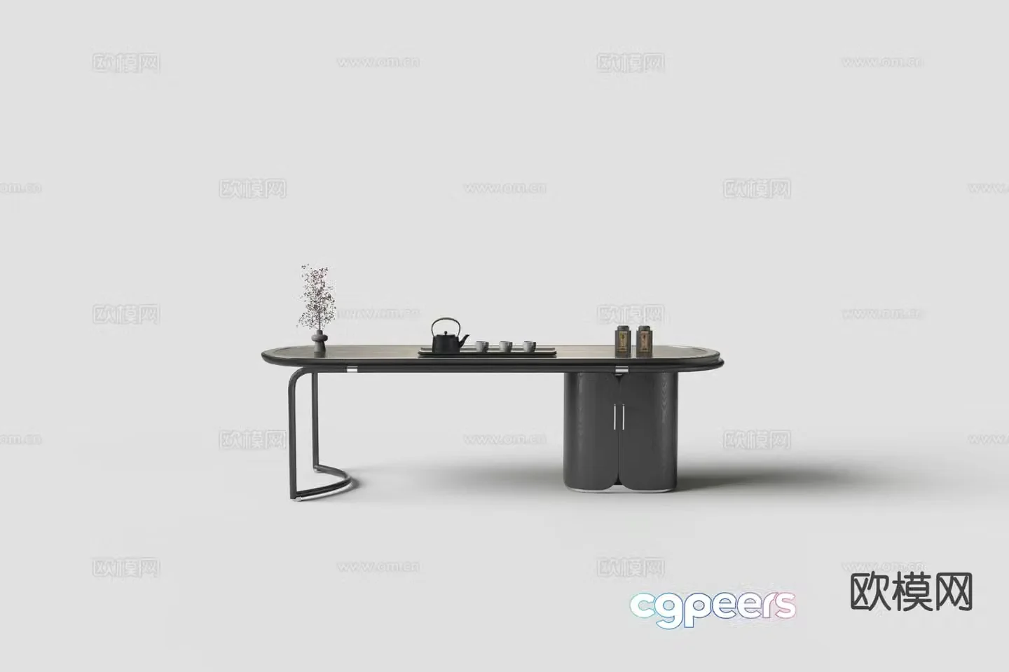 Modern tea table tea table 3d model
