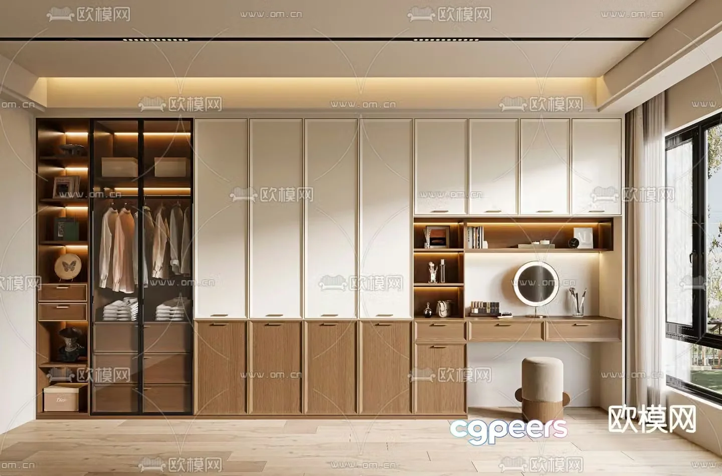 wabi-sabi wardrobe wardrobe 3d model