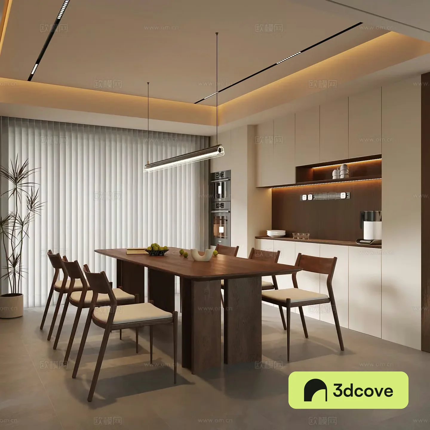 Modern medieval restaurant wine cabinet dining table and chair