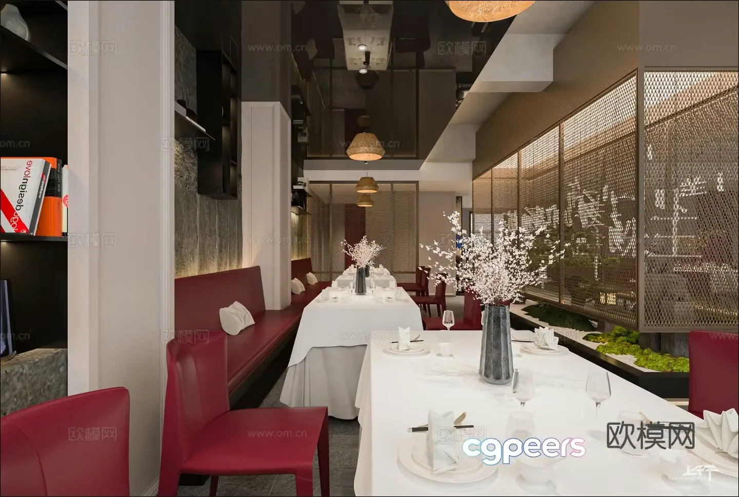 New Chinese restaurant 3D model