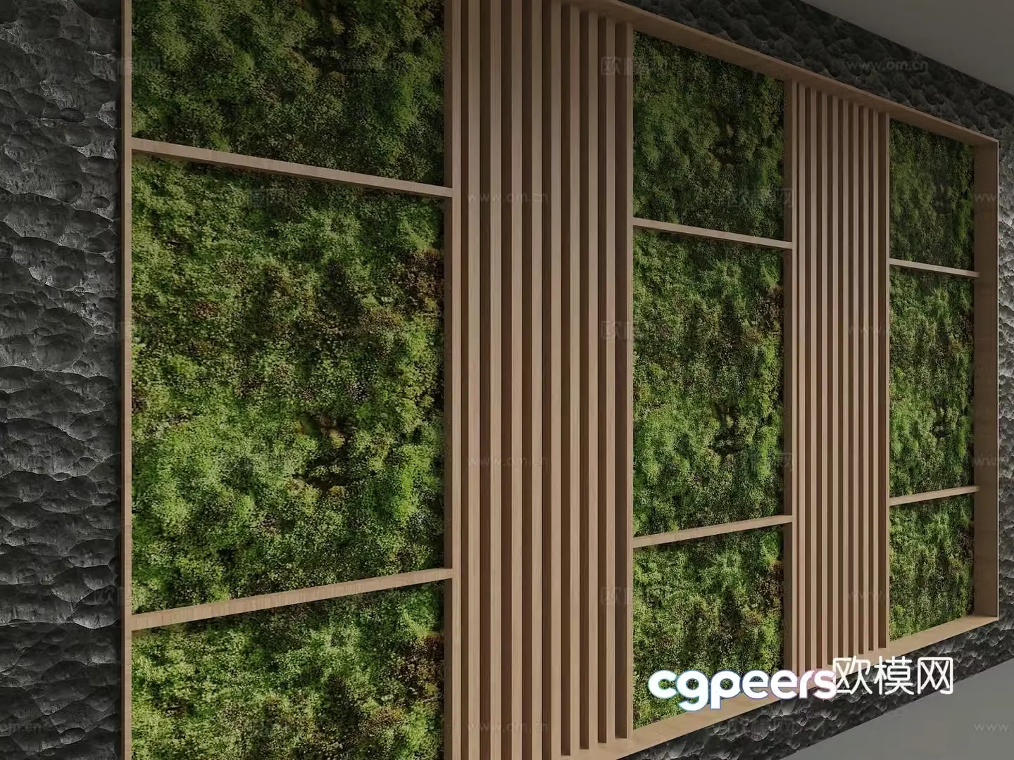 Modern background wall 3d model