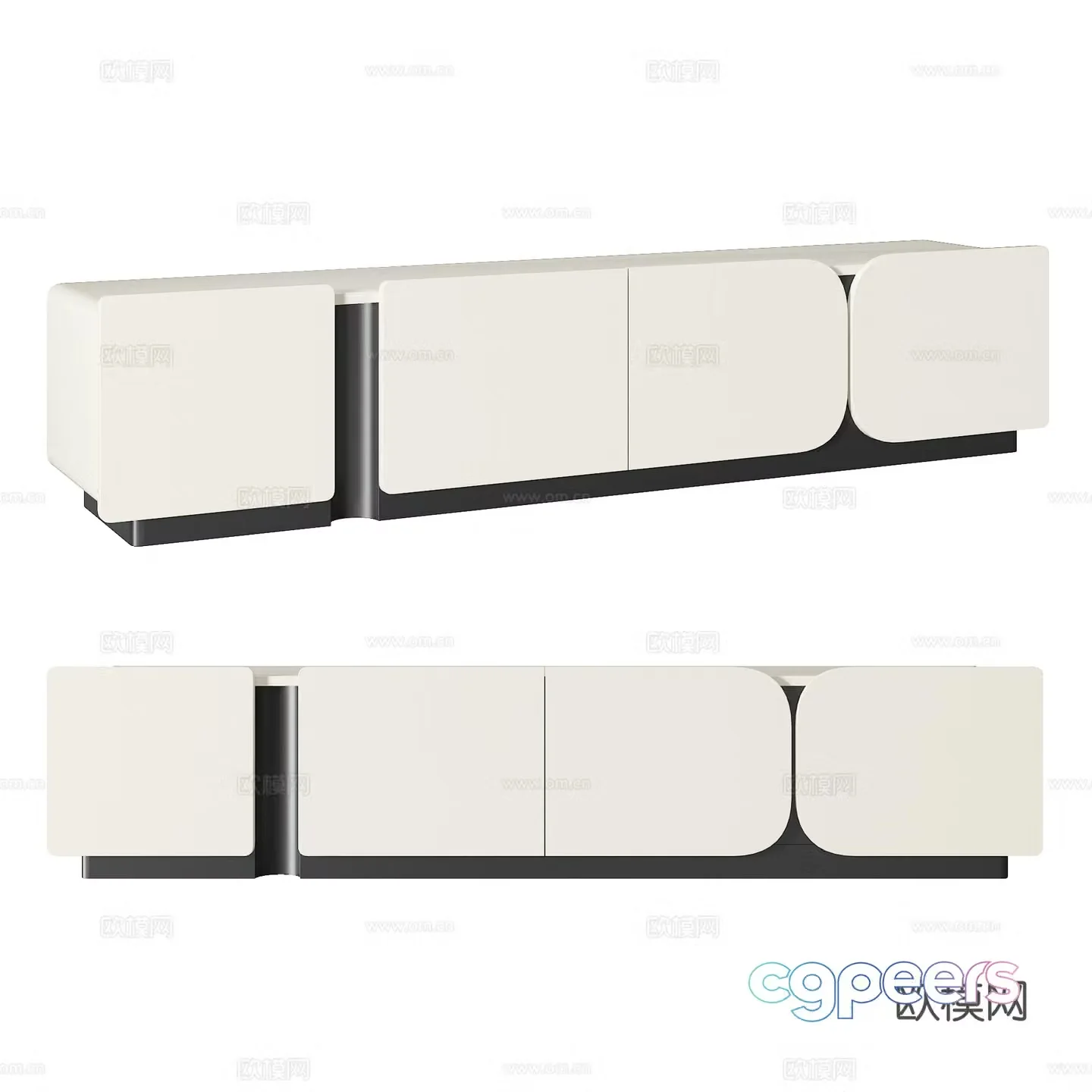 Modern TV cabinet 3d model