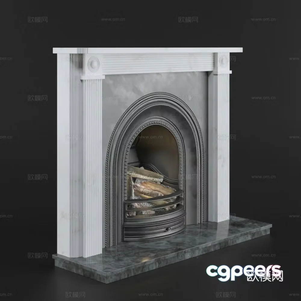 Modern fireplace Fireplace 3d model