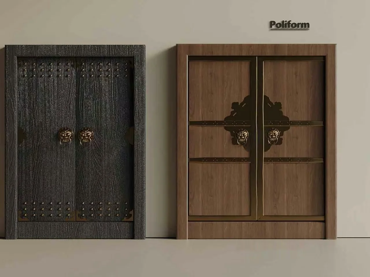 Wooden Poliform Cabinet 3D Model – 13256 – VRAY Render