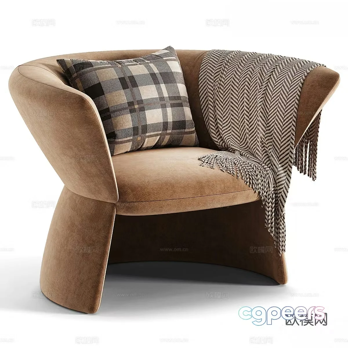 New Chinese style leisure chair 3d model