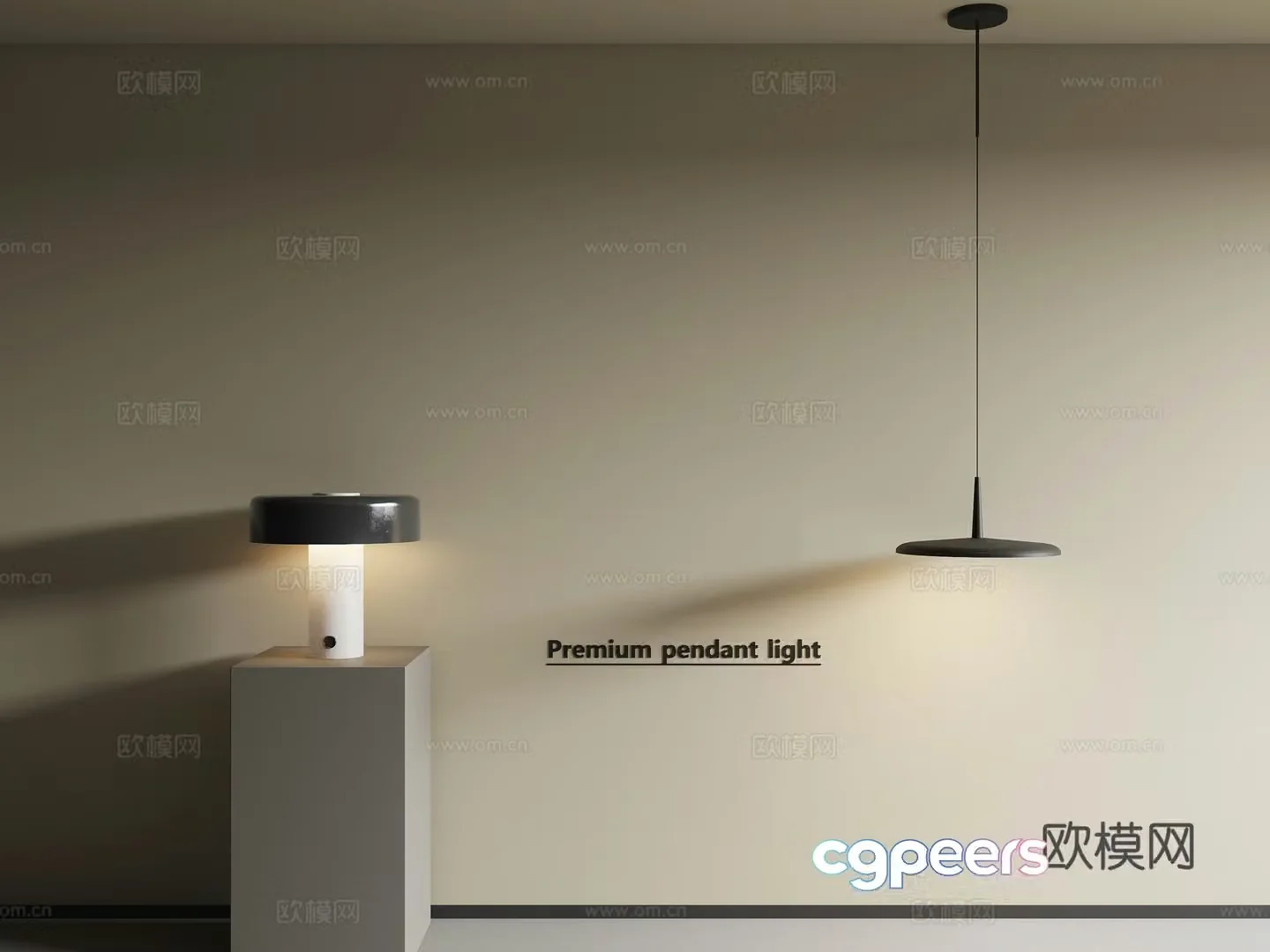 Modern small chandelier table lamp 3d model