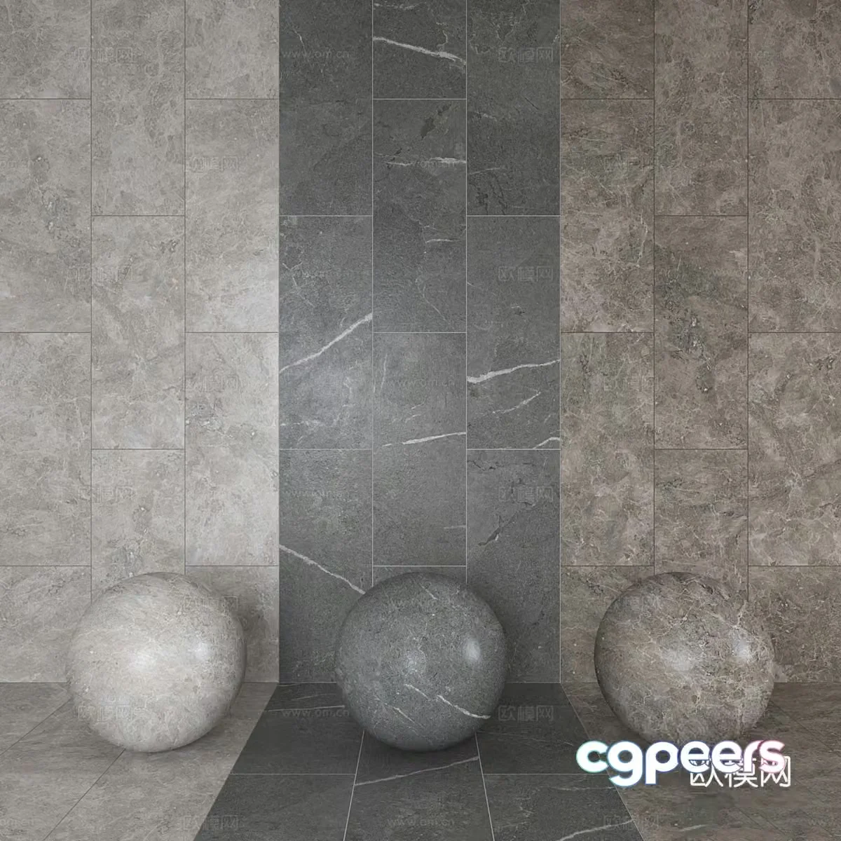 Marble wall tiles ceramic tiles floor tiles rock slabs paving tiles outdoor tiles square tiles 3D model