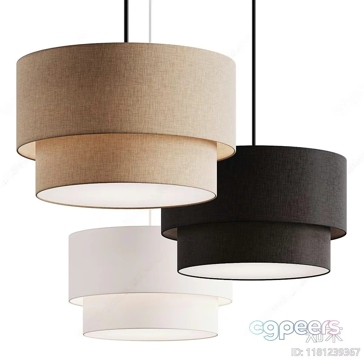 Modern Hanging Lamps 3D Model – 484 – CORONA Render