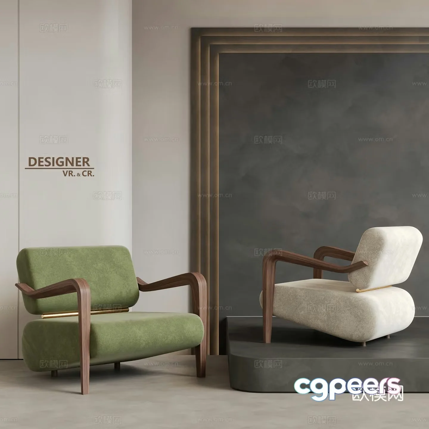 Modern single sofa sofa chair leisure chair 3d model